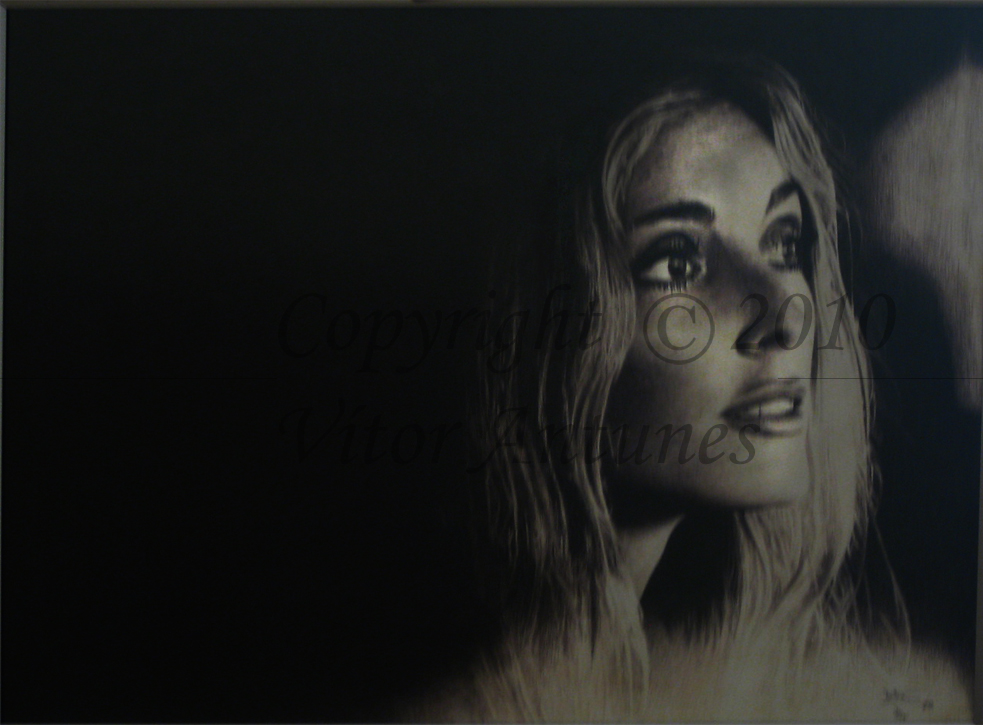 Retrato de Sharon Tate 