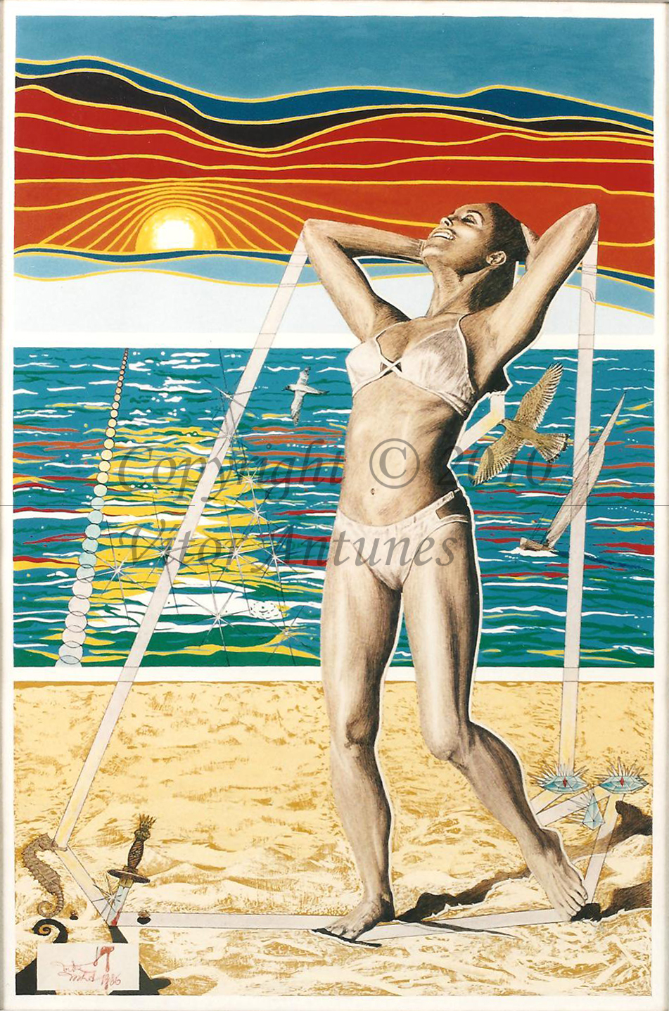 Sharon Tate na Praia 